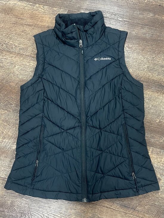 Columbia Jackets & Blazers - Columbia Omni-Heat Black Quilted Insulated Vest Medium